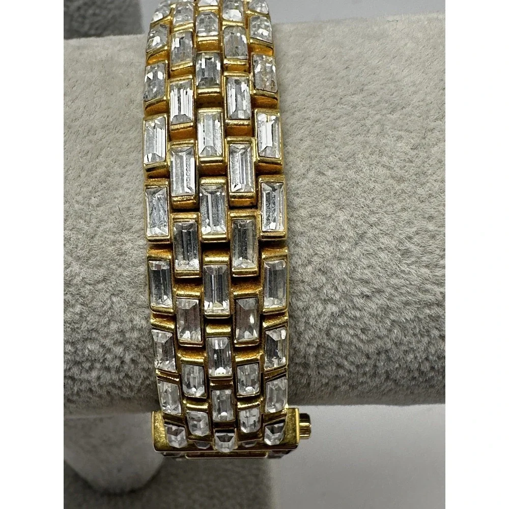 Xanadu Pave Crystal New‎ Battery Ladies MOP Watch 19MM 7.25